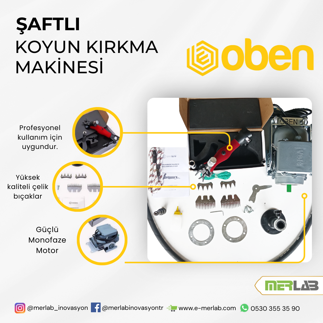 Şaftlı Kırkım Makinesi